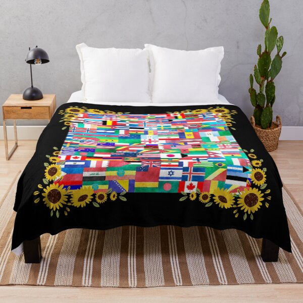 Item preview, Hispanic Heritage Month Latino Countries Flags Sunflower - Circle Flower designed and sold by nakavt.