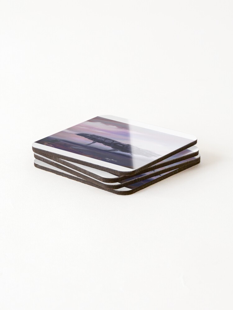 Thumbnail 4 of 5, Coasters (Set of 4), Alien ship designed and sold by Rene-Martin.