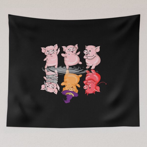 Item preview, Pigs Water Reflection Halloween designed and sold by GilmoPollard88.