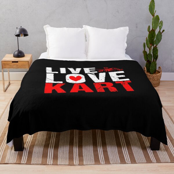 Item preview, Live Love Kart Go Kart Racing Karting lover Red Silhouette designed and sold by Dream-bubble.
