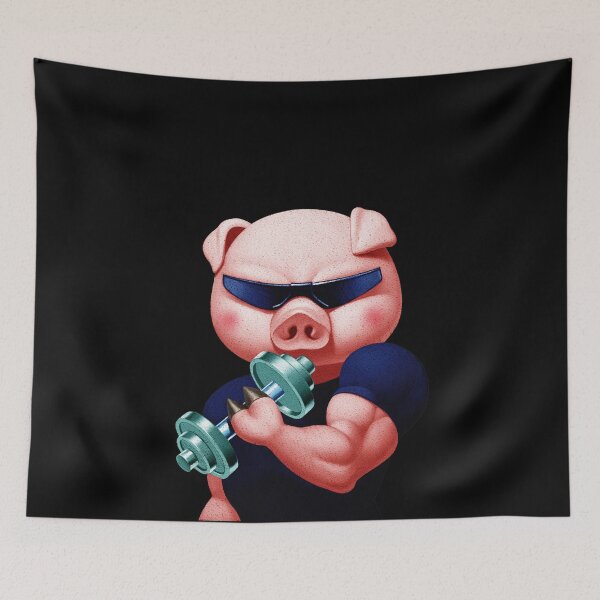 Item preview, Pigs Gym Sexy  designed and sold by MusicSkateboard.
