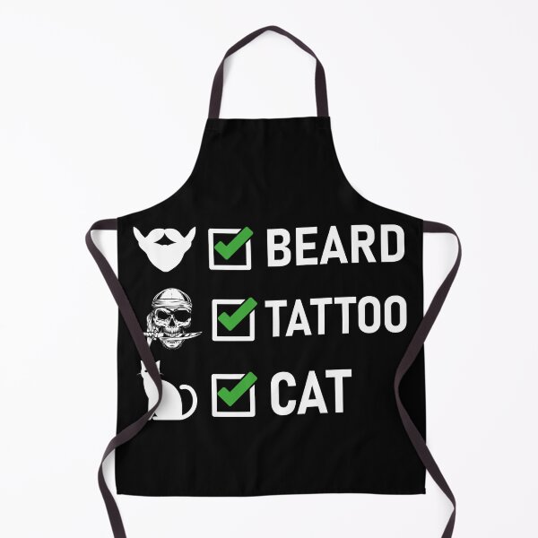 Item preview, Beard Tattoo and Cat Funny designed and sold by simpleDesignerr.