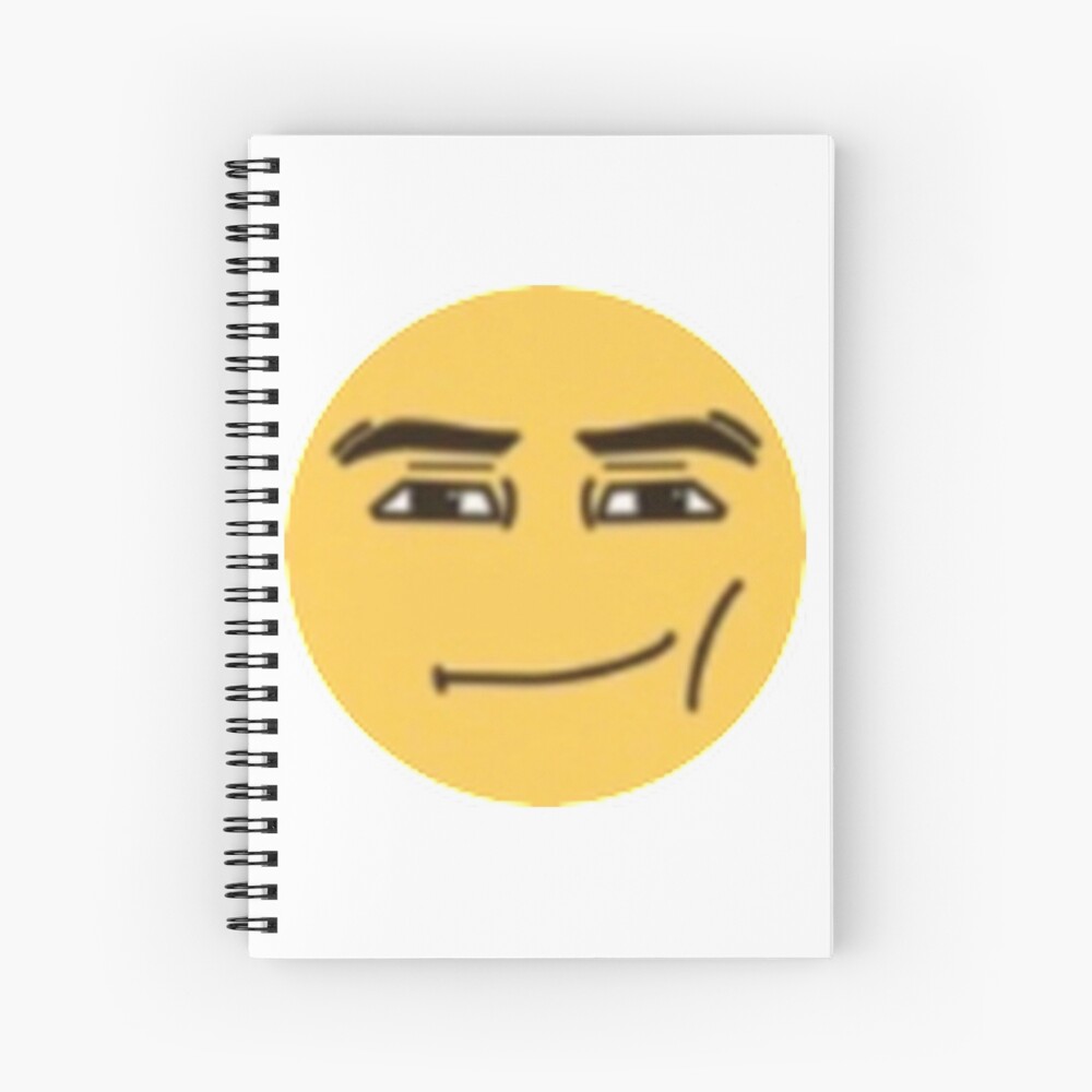 "roblox man face emoji" Spiral Notebook for Sale by asianqueen | Redbubble