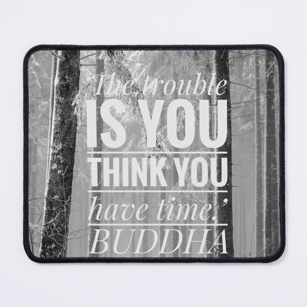Item preview, FOREST PRINT WITH BUDDHA QUOTE designed and sold by lindaully.