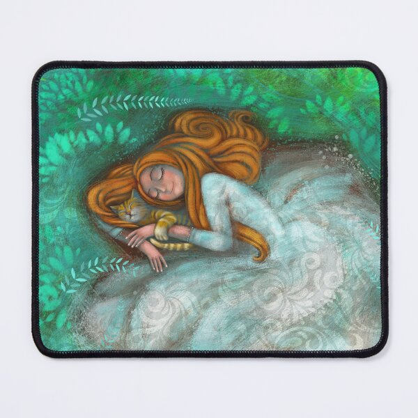 Item preview, Sleeping with cat designed and sold by manumella.