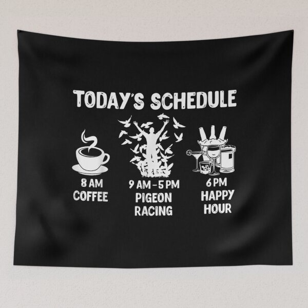 Item preview, Pigeon Racing Gift Today's Schedule designed and sold by angelata.