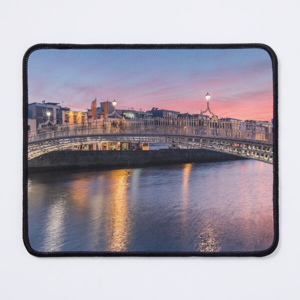 Item preview, Sunset over the Liffey and the Ha'penny Bridge (Dublin) designed and sold by IrishItalianGuy.