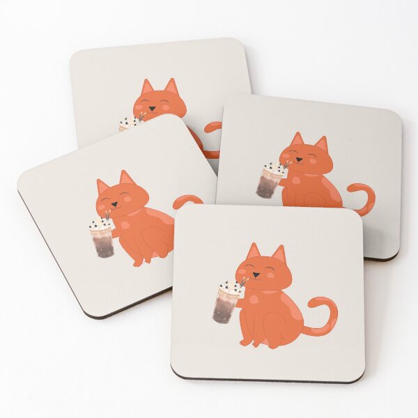 Artikelvorschau, orange Katze und Onigiri entworfen und verkauft von Pink-angel2030.