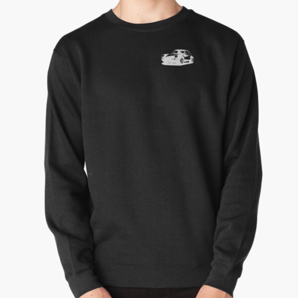 Porsche 911 - Black and White Pullover Sweatshirt