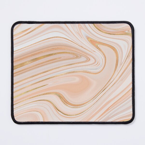 Item preview, Peach pink agate liquid marble texture fluid artwork designed and sold by CynthiaGraphics.