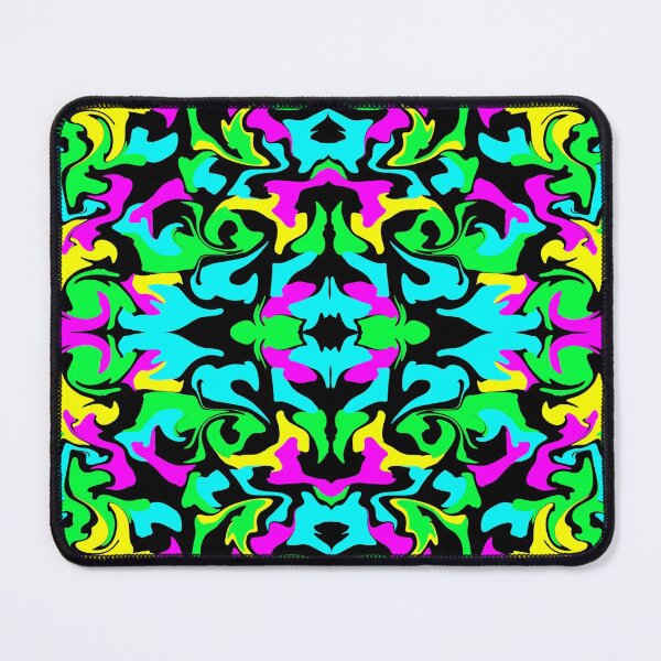 Item preview, bright trippy neon psychedelic kaleidoscope designed and sold by Cool Stuff Galore.