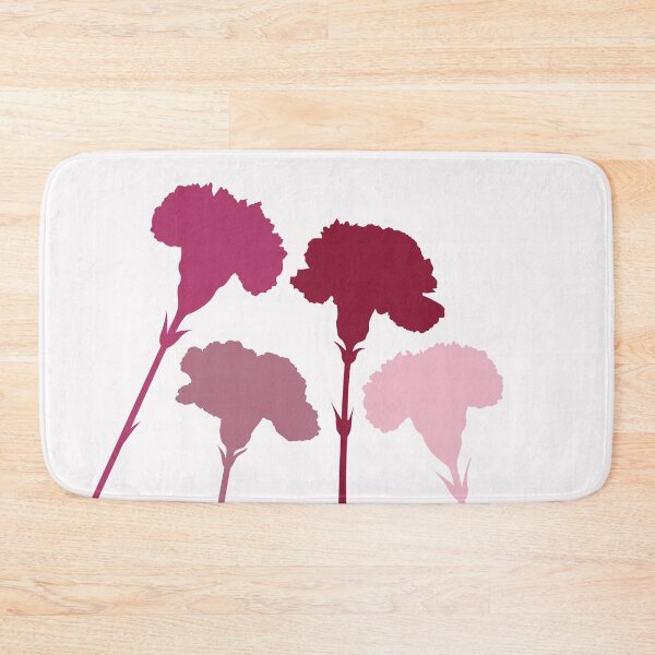 Item preview, Carnation Silhouettes Pinks & Reds designed and sold by NataliePaskell.