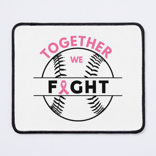 Item preview, Together we fight breast cancer cool pink ribbon baseball designed and sold by portrait4you.