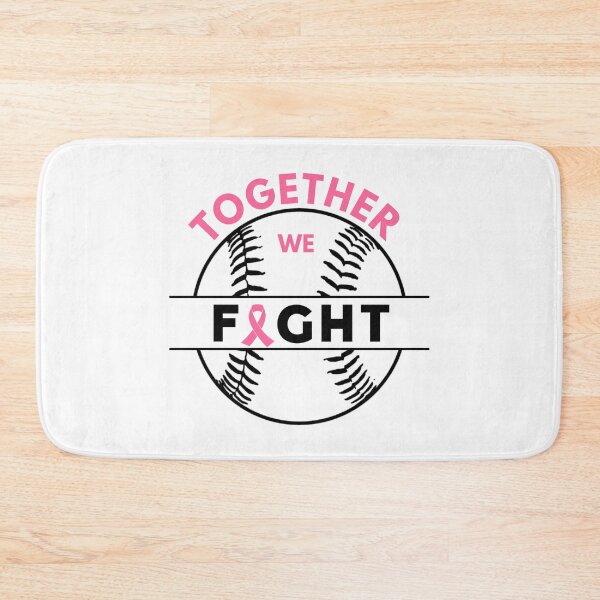 Item preview, Together we fight breast cancer cool pink ribbon baseball  designed and sold by portrait4you.