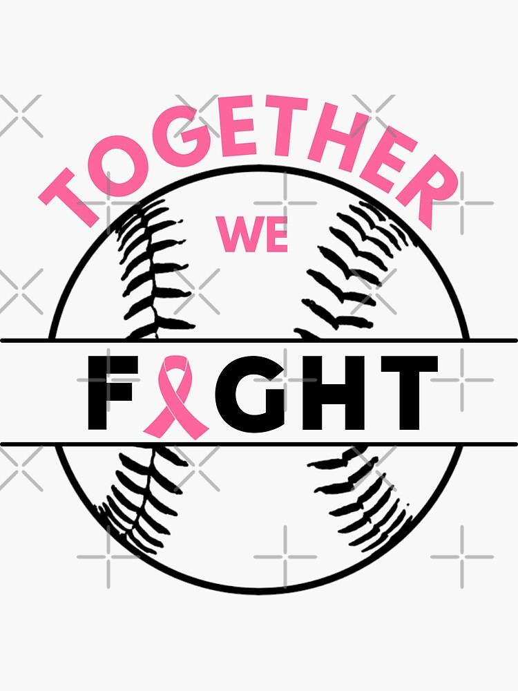 Mlb Tampa Bay Rays Baseball Team Pink Ribbon Together We Fight