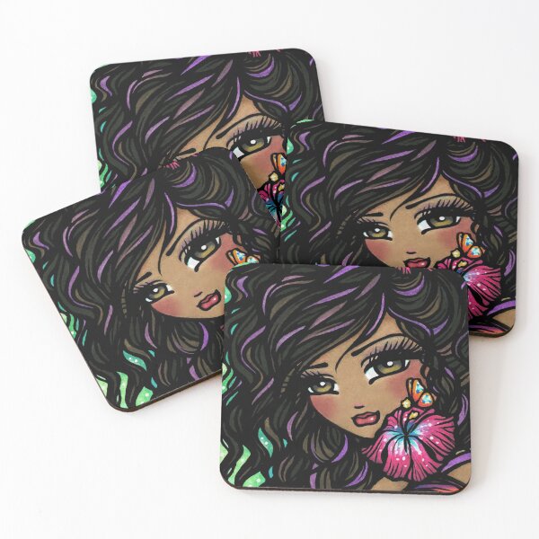 Item preview, Maui Mermaid Colorful Whimsical Fantasy Art designed and sold by hannahlynnart.