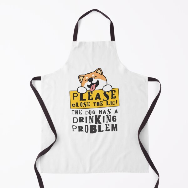Item preview, Close The Lid, The Dog Has A Drinking Problem Funny Doggo Meme Sign For Your Bathroom! - Doggo designed and sold by crazycollective.