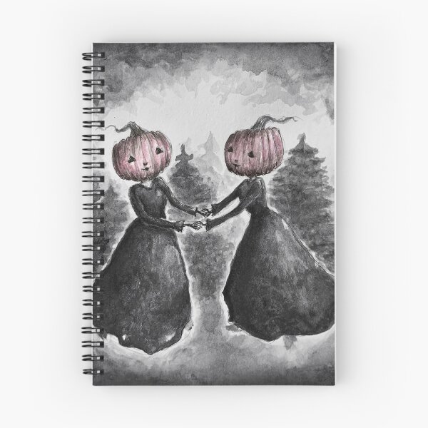Item preview, Pumpkin Witches Dancing, Best Friends - Dark Forest, Spooky, Witchy, Horror, Halloween,Scary, Salem, Spoopy, Magick, Magic, Magical, Creepy, Watercolor Art designed and sold by Incelestial Store.