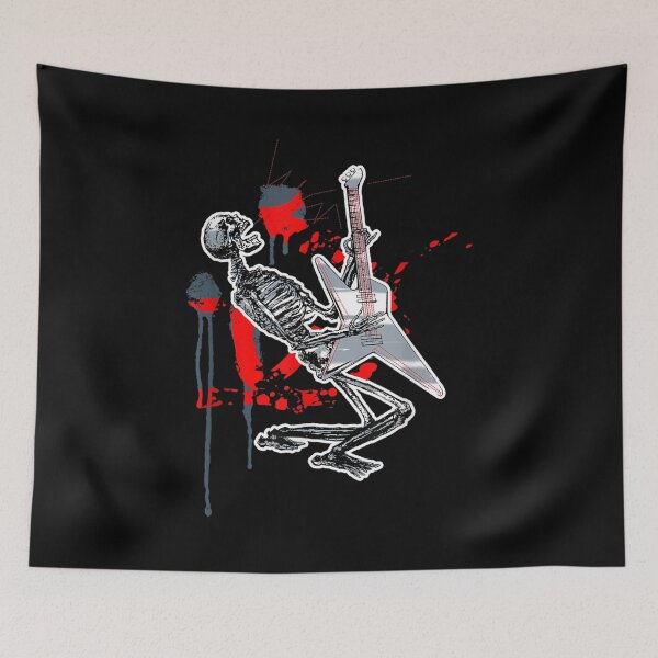 Item preview, Rock Music Guitar Playing Skeleton designed and sold by angelata.