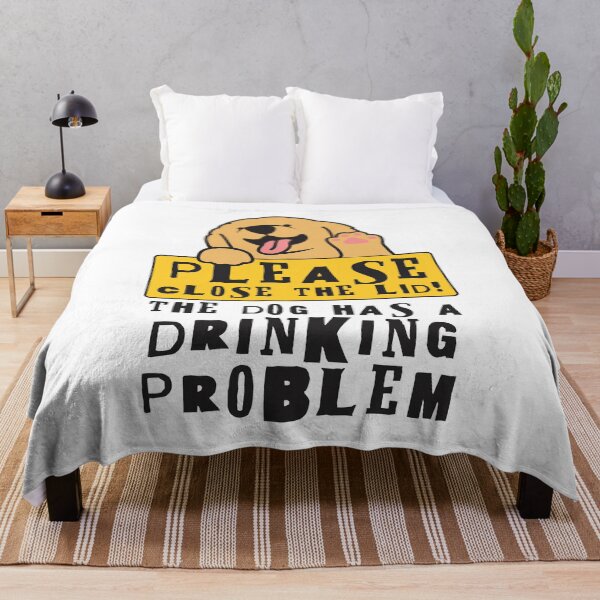 Item preview, Close The Lid, The Dog Has A Drinking Problem Funny Doggo Meme Sign For Your Bathroom! - Labrador designed and sold by crazycollective.