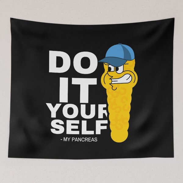 Item preview,  nah my pancreas said do it yourself funny design for diabetics useless pancreas for diabetes day designed and sold by mydreamcatcher.