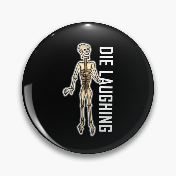 Item preview, Skeleton Die Laughing ArcheoNerdEng Halloween (HorizontalWW) designed and sold by ArcheoNerd.