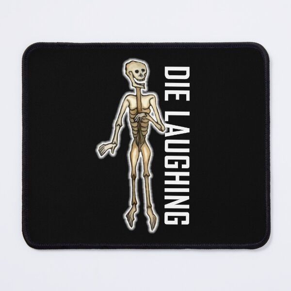 Item preview, Skeleton Die Laughing ArcheoNerdEng Halloween (HorizontalWW) designed and sold by ArcheoNerd.