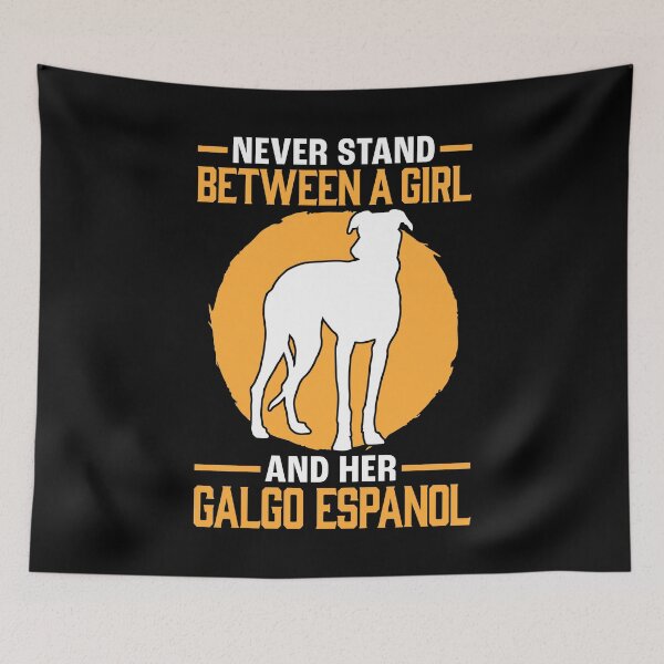 Item preview, Girl with Galgo Espanol Spanish Greyhound designed and sold by madgrfx.