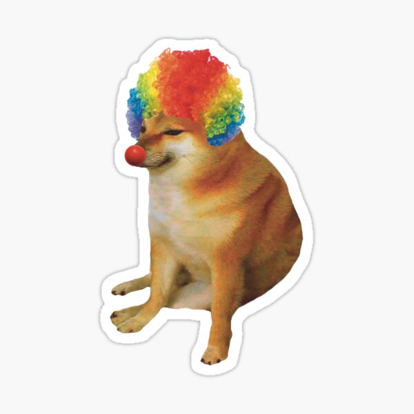 Item preview, Cheems Doge Clown designed and sold by DonatasSab.
