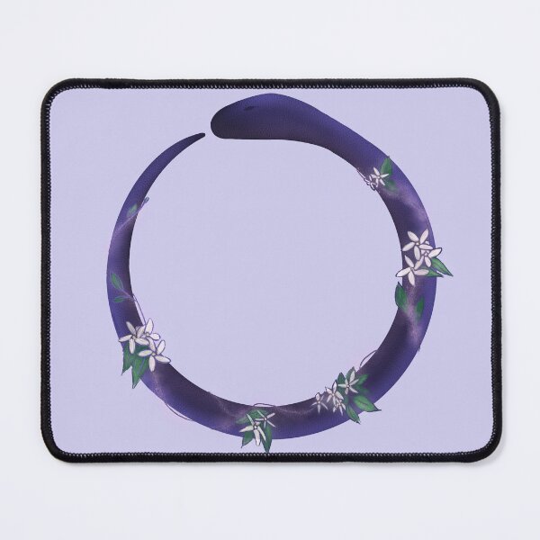 Item preview, Flowery magical lillac circle snake designed and sold by Lemonshaaark.