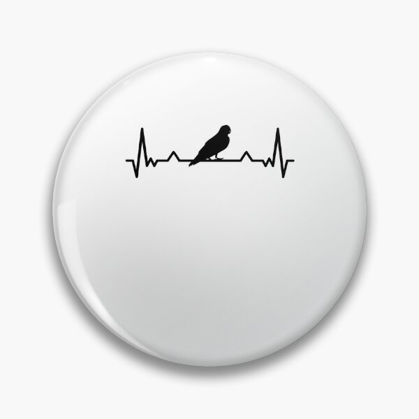 Item preview, African gray parrot heartbeat bird parrot gift designed and sold by madgrfx.