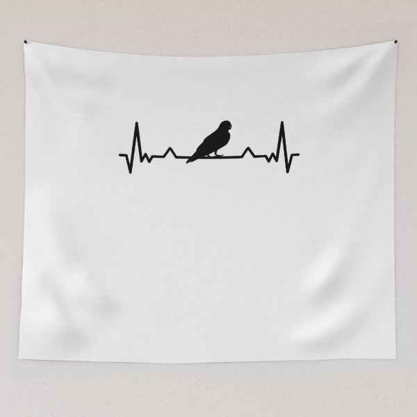 Item preview, African gray parrot heartbeat bird parrot gift designed and sold by madgrfx.
