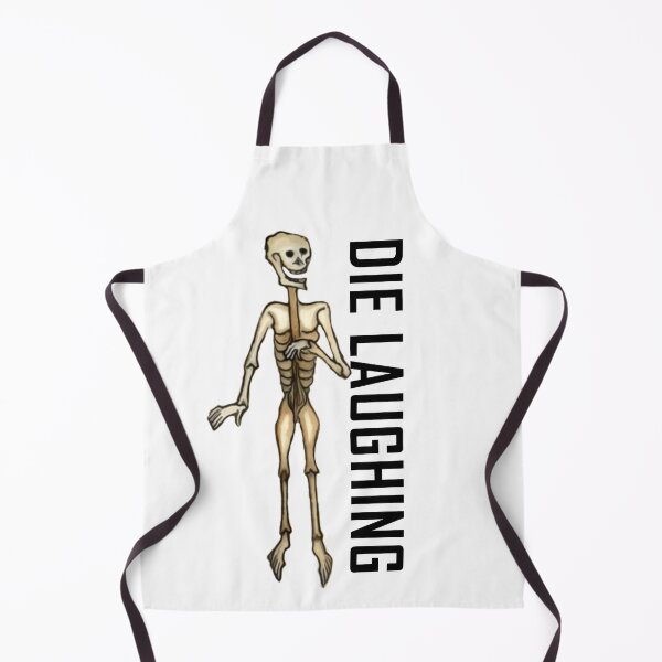Item preview, Skeleton Die Laughing ArcheoNerdEng Halloween (HorizontalWB) designed and sold by ArcheoNerd.