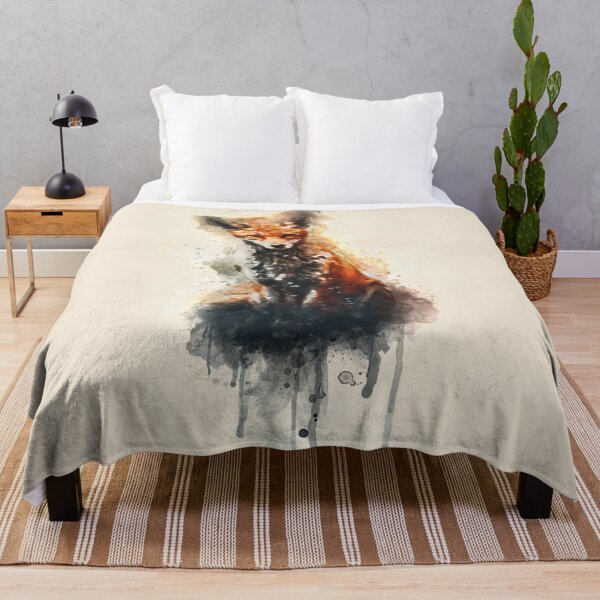 Item preview, fox watercolor designed and sold by shokA Design.