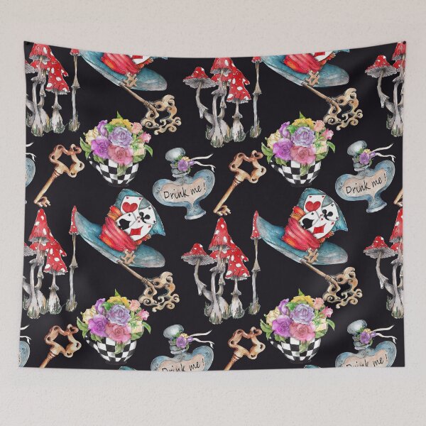 Item preview, Alice in wonderland illustration,  iPhone and Samsung Galaxy case cover designed and sold by RoManSmArt.