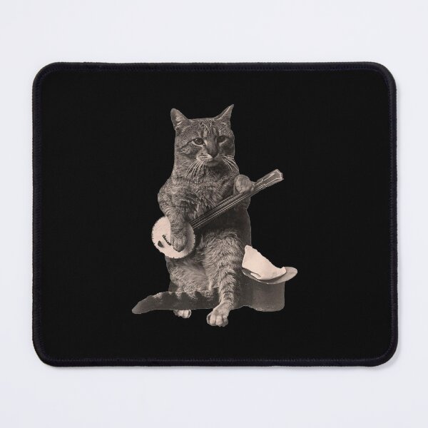 Item preview, Cat Playing Banjo Guitar Short Sleeve designed and sold by angelata.