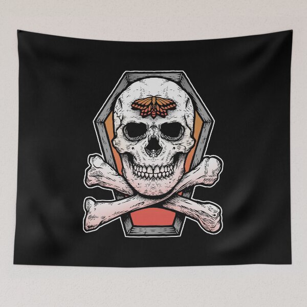 Item preview, Skull and Moth designed and sold by deniart.
