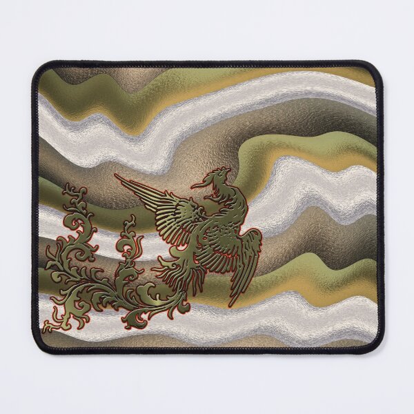 Item preview, Liquid Metallic Golden Phoenix Pattern designed and sold by LRGraphics.