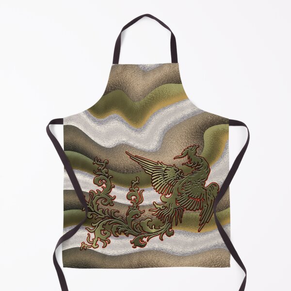 Item preview, Liquid Metallic Golden Phoenix Pattern designed and sold by LRGraphics.