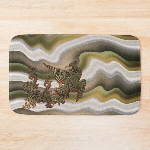 Item preview, Liquid Metallic Golden Phoenix Pattern designed and sold by LRGraphics.