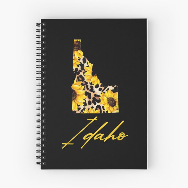 Item preview, Idaho Sunflower Leopard State Map Gifts designed and sold by angelata.