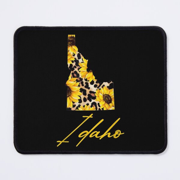 Item preview, Idaho Sunflower Leopard State Map Gifts designed and sold by angelata.