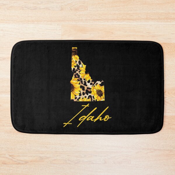 Item preview, Idaho Sunflower Leopard State Map Gifts designed and sold by angelata.