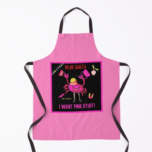 Item preview, CUTE FUNNY CARTOON FUCHSIA RED PINK “CRAB WITH UMBRELLA” CHRISTMAS/I WANT PINK STUFF! designed and sold by EllieMonroe.