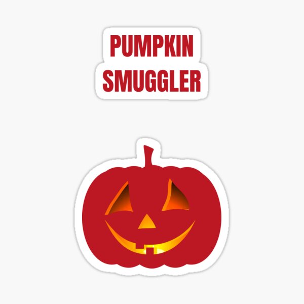 "Pumpkin smuggler" Sticker for Sale by ElegantPeople | Redbubble