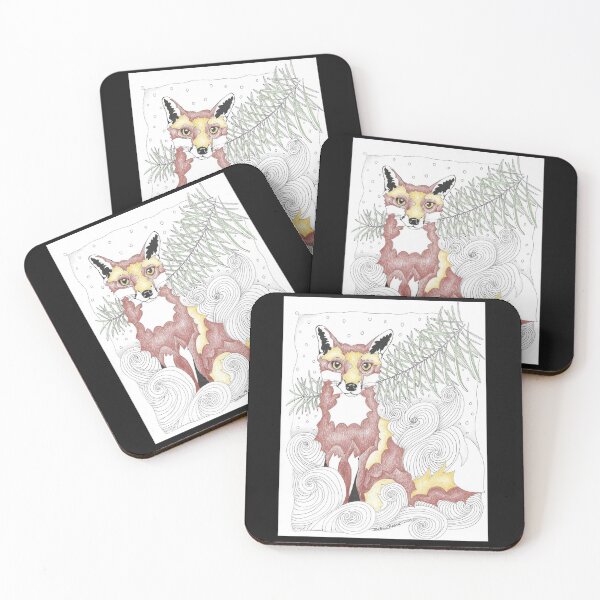 Item preview, Fox in the Woods  designed and sold by TangleTurtleArt.