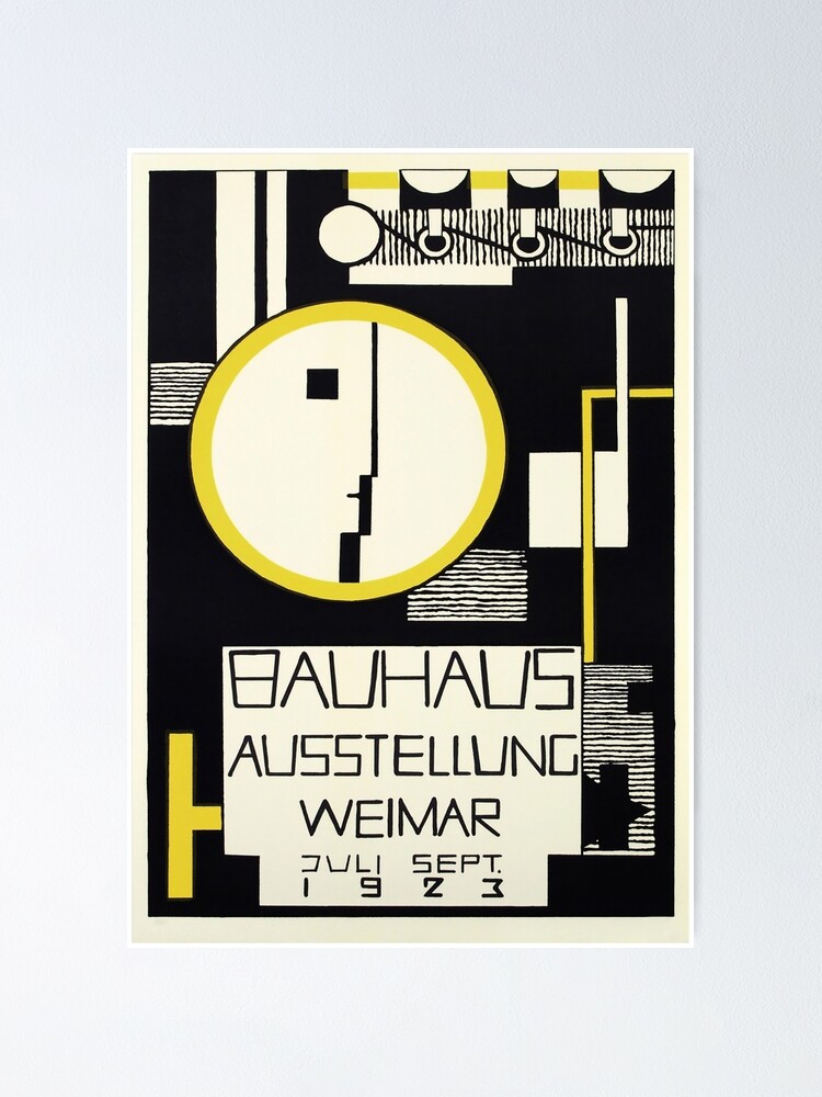 Bauhaus exhibition 1923 Weimar Poster , Printable