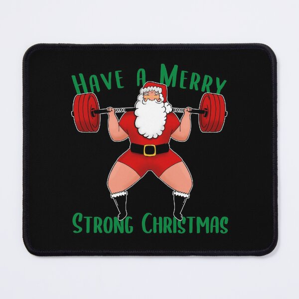 Weightlifting Santa Cards and Gift Wrap – Powerful Ideas Press