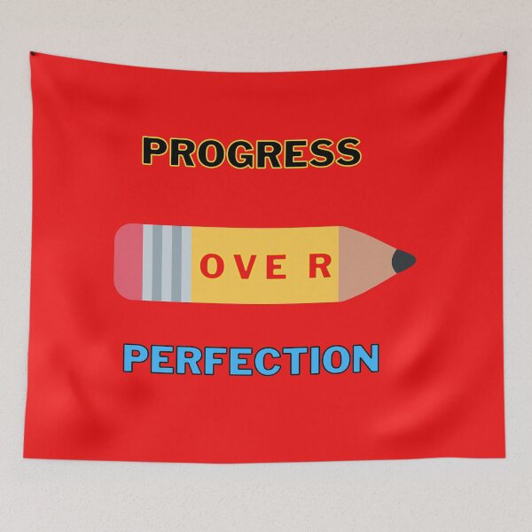Item preview, motivational progress over perfection back to school teacher designed and sold by nakavt.