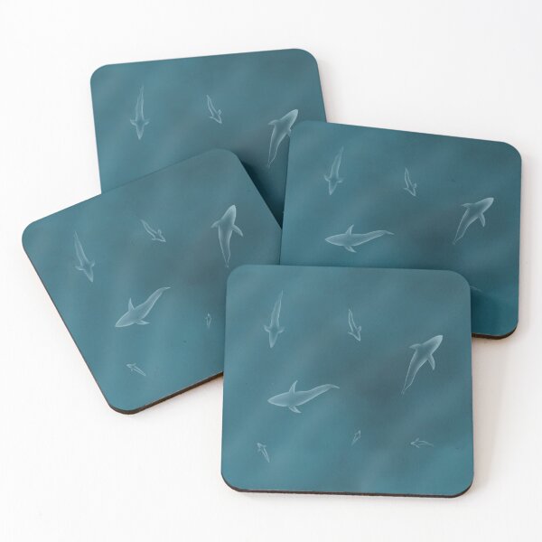 Item preview, Silver sharks from above designed and sold by Lemonshaaark.